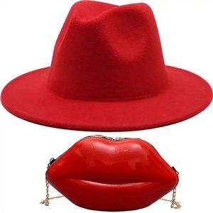 RED HAT AND BAG SET